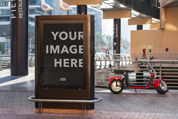 A street sign mockup