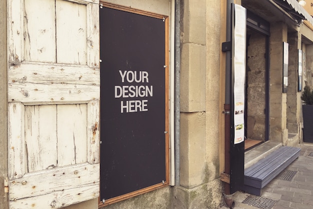 Street Signboard Mockup