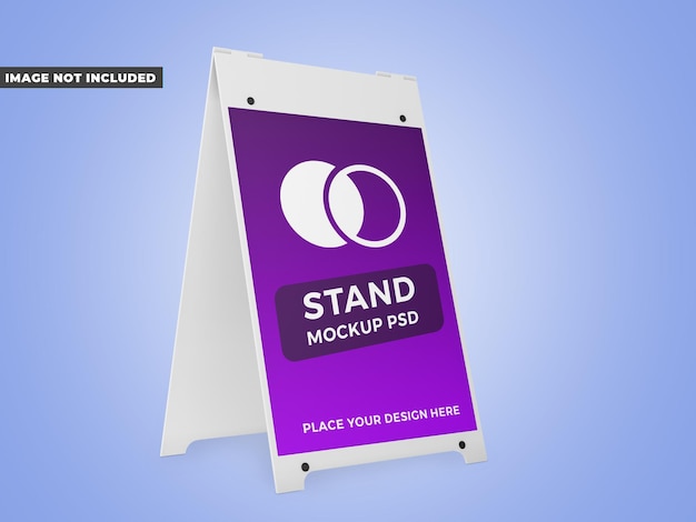 PSD street stand mockup psd