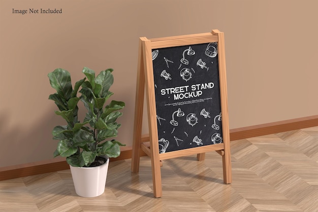 PSD street stand mockup