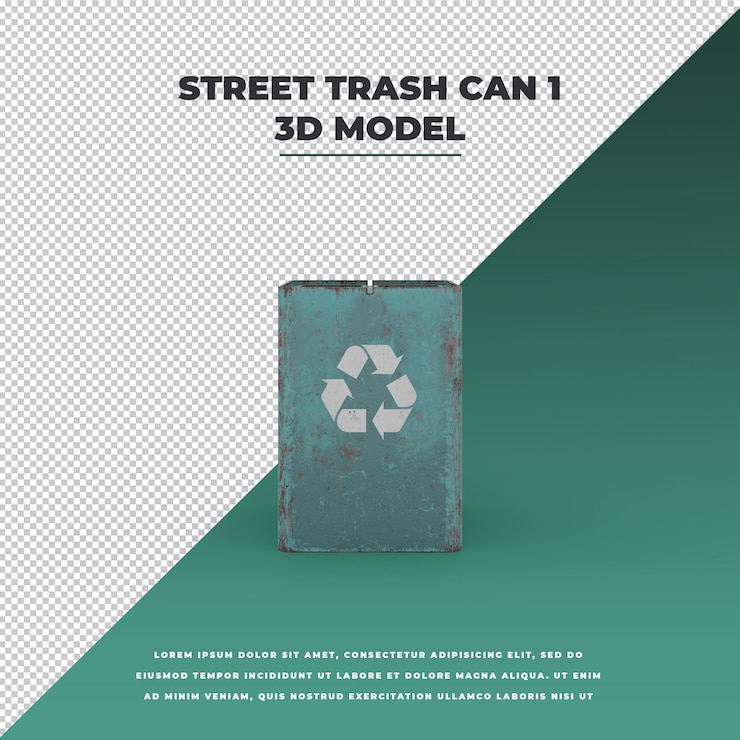 PSD street trash can
