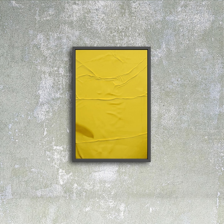 PSD street wall poster mockup