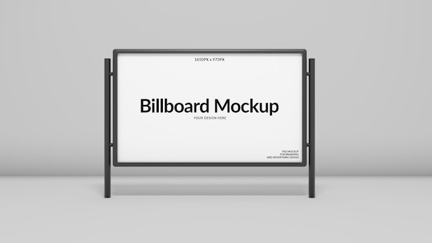 Streetboard reclame billboard mock-up