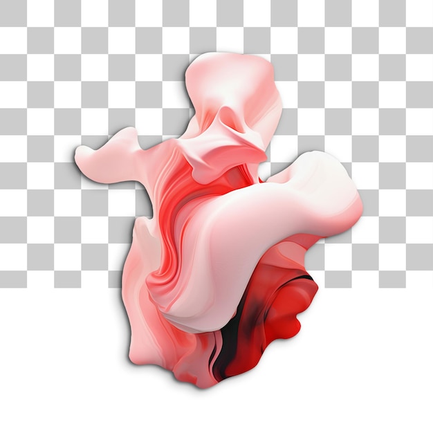 Streszczenie 3d organiczny płyn kształt