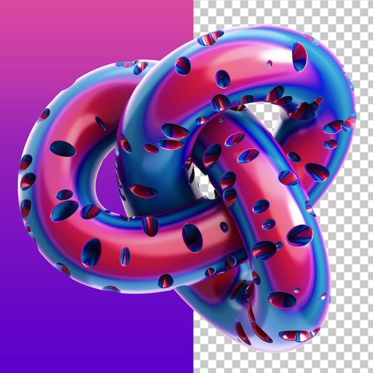 PSD streszczenie oczka ilustracja 3d