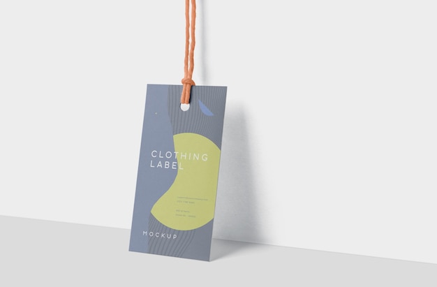 String Hanging Tag Mockup