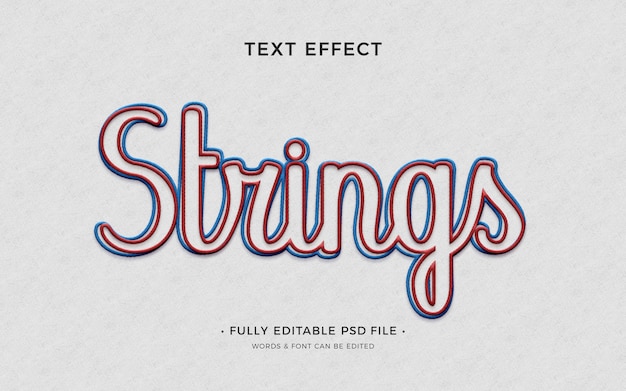 String-teksteffect