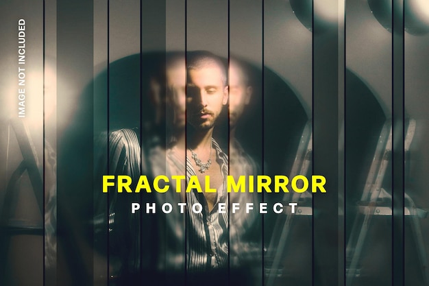 PSD strip fractal mirror photo effect