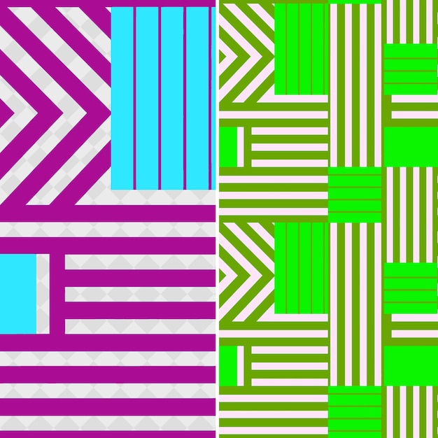 PSD stripes patterns with geometric shapes and fitted in rectang creative abstract geometric vector
