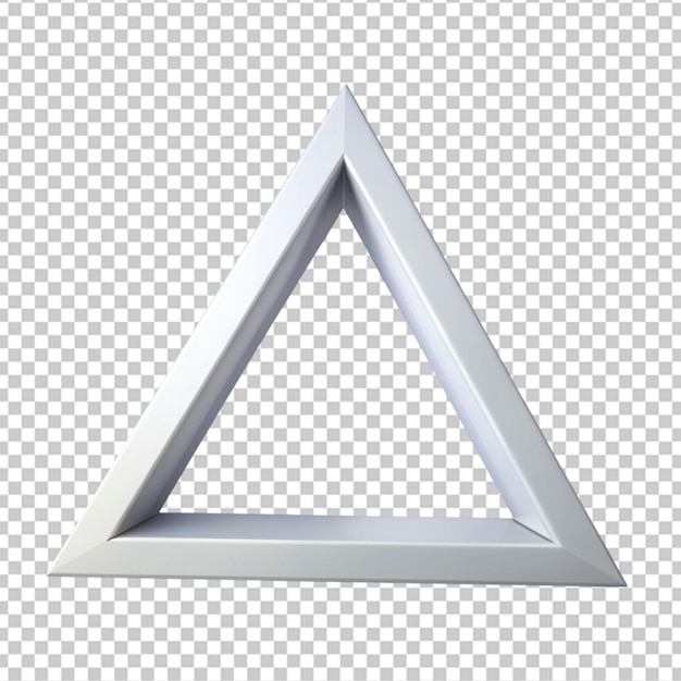 PSD 透明な背景上のストローク三角形の幾何学的形状