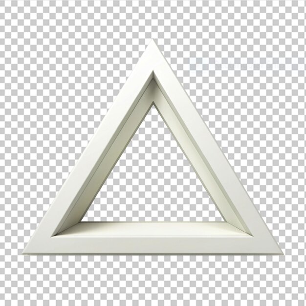 PSD stroke triangle geometric shape on transparent background