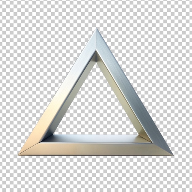 Stroke triangle geometric shape on transparent background