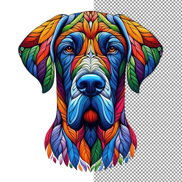 PSD strokes of canine grace artistic dog face meesterwerk