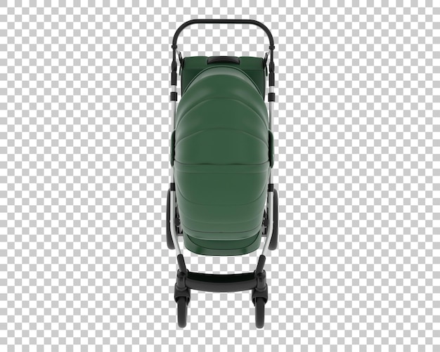 PSD stroller isolated on background 3d rendering illustration