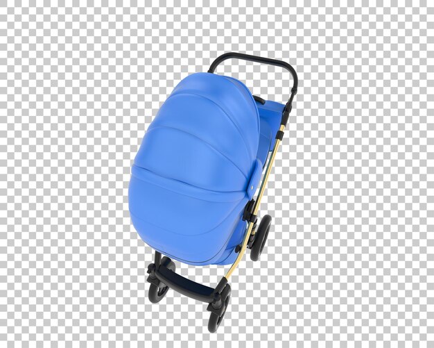 PSD stroller isolated on background 3d rendering illustration