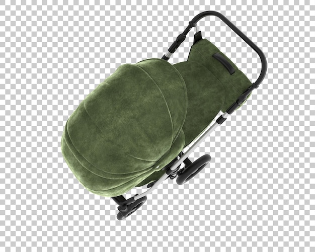 stroller isolated on background 3d rendering illustration