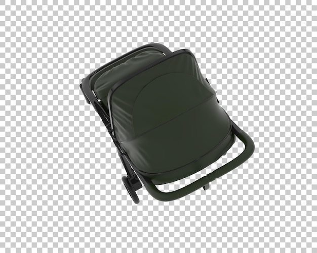 stroller isolated on transparent background 3d rendering illustration
