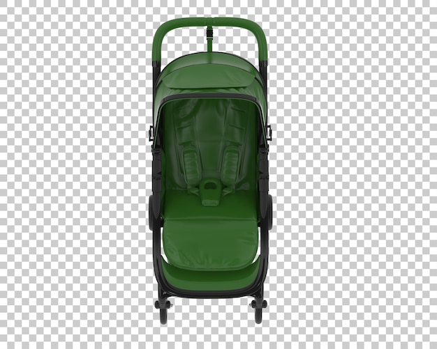 stroller isolated on transparent background 3d rendering illustration