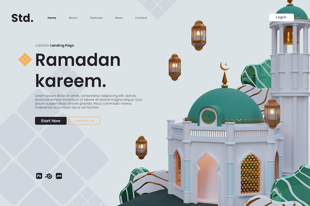 Strona Docelowa Meczetu Ramadan Kareem