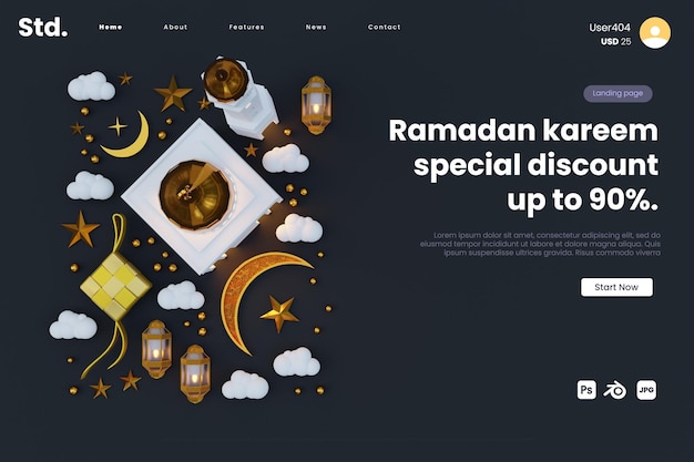 Strona Docelowa Obiektu Ramadan Kareem