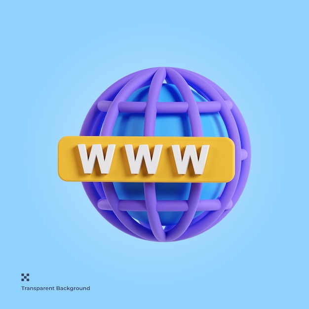 Strona internetowa ikona 3d