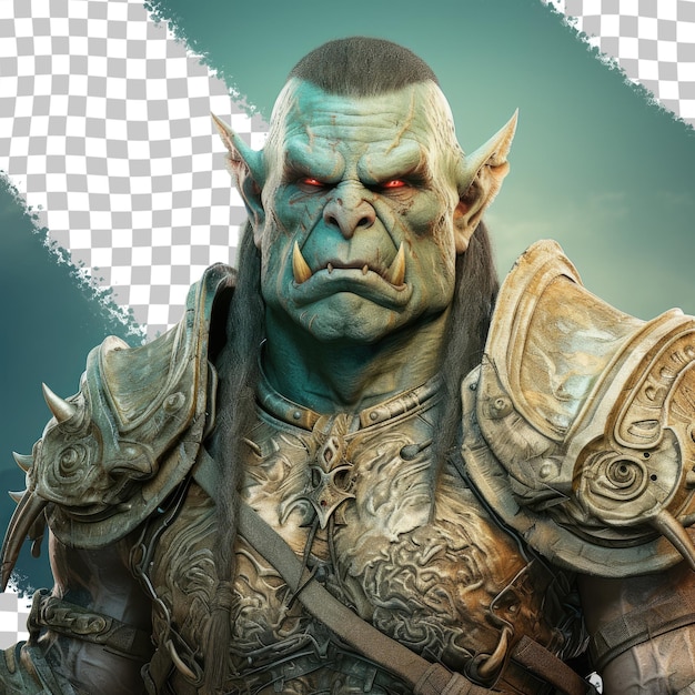 PSD strong orc warrior transparent background