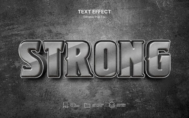 Strong text effect