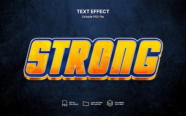 Strong text effect