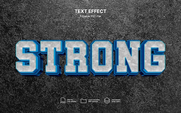 Strong text effect