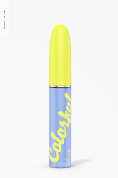 Stubby vloeibare lippenstift mockup