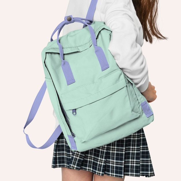 Student backpack mockup for back to school