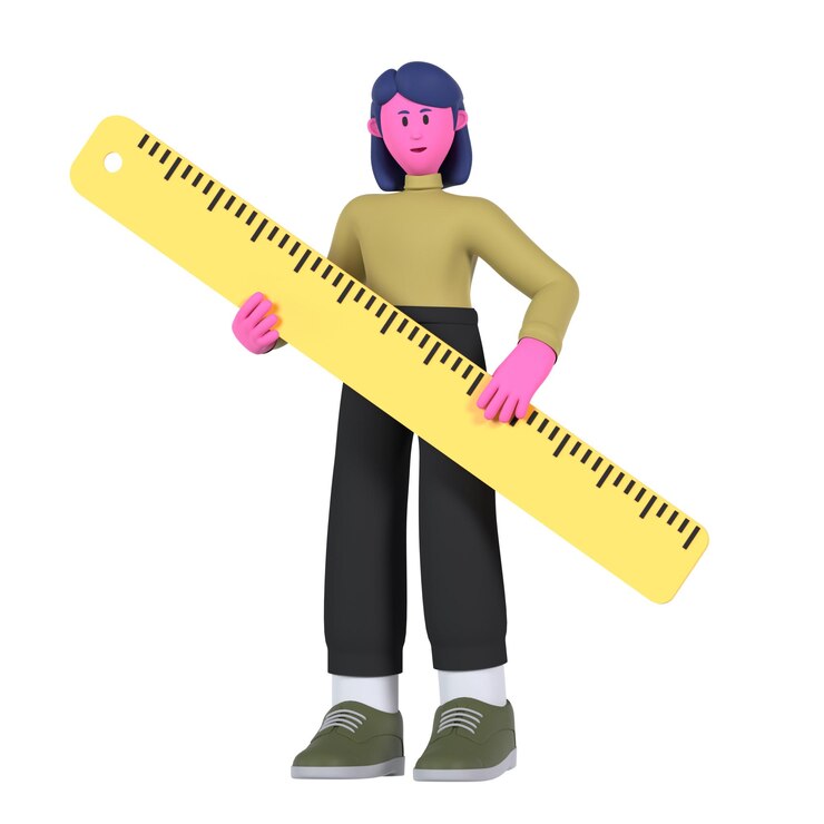 PSD student girl big ruler education university