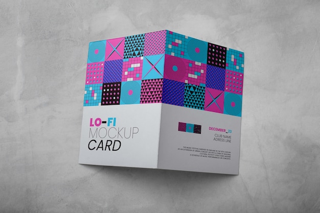 Studio brochure kaart mockup ontwerp