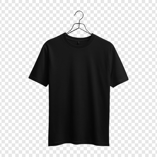 Studio shot zwart T-shirt op witte achtergrond