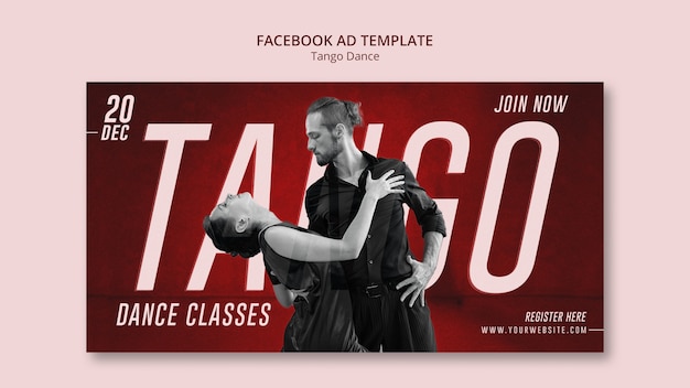 Studio Tańca Na Facebooku Szablon Reklamy