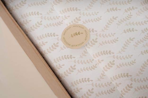 PSD studio wrapping paper mockup