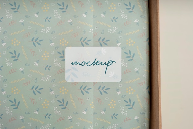 PSD studio wrapping paper mockup