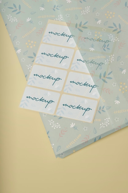PSD studio wrapping paper mockup