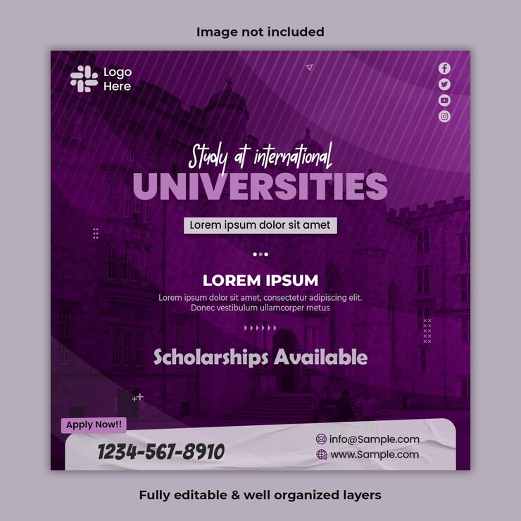 PSD study abroad social media post