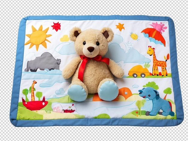 PSD stuffed animal playmat png transparent