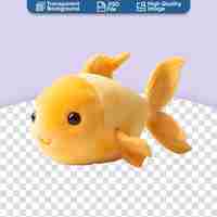 PSD stuffed animal toys cute plush golden fish