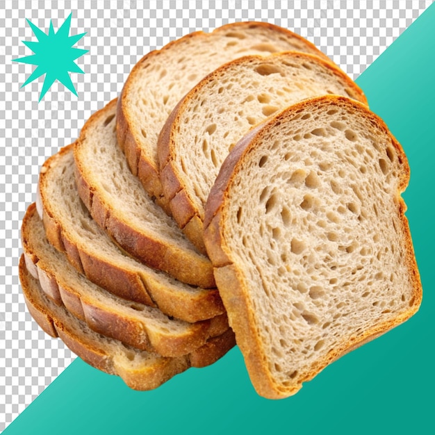 stukjes brood op een doorzichtige achtergrond