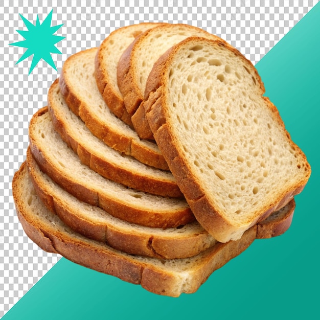 stukjes brood op een doorzichtige achtergrond