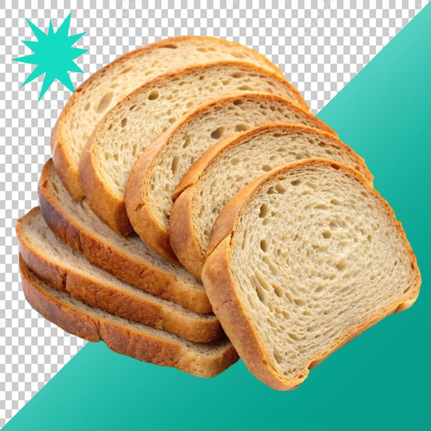 stukjes brood op een doorzichtige achtergrond