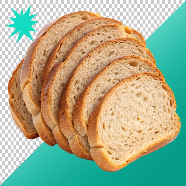 stukjes brood op een doorzichtige achtergrond