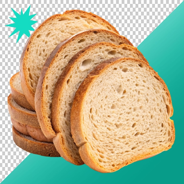 stukjes brood op een doorzichtige achtergrond