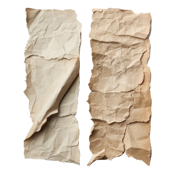 PSD stukken papier met pergamenttextuur