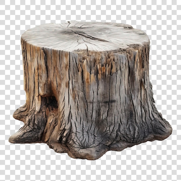 PSD stump isolated on transparent background png