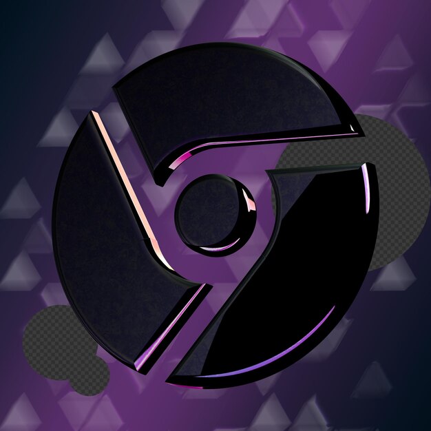 Stunning 3D icon with elegant cosmo texture perfect for adding sophistication to any project