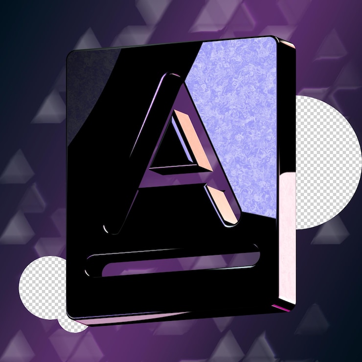 PSD a stunning 3d icon with an elegant space texture perfect for adding sophistication to any project